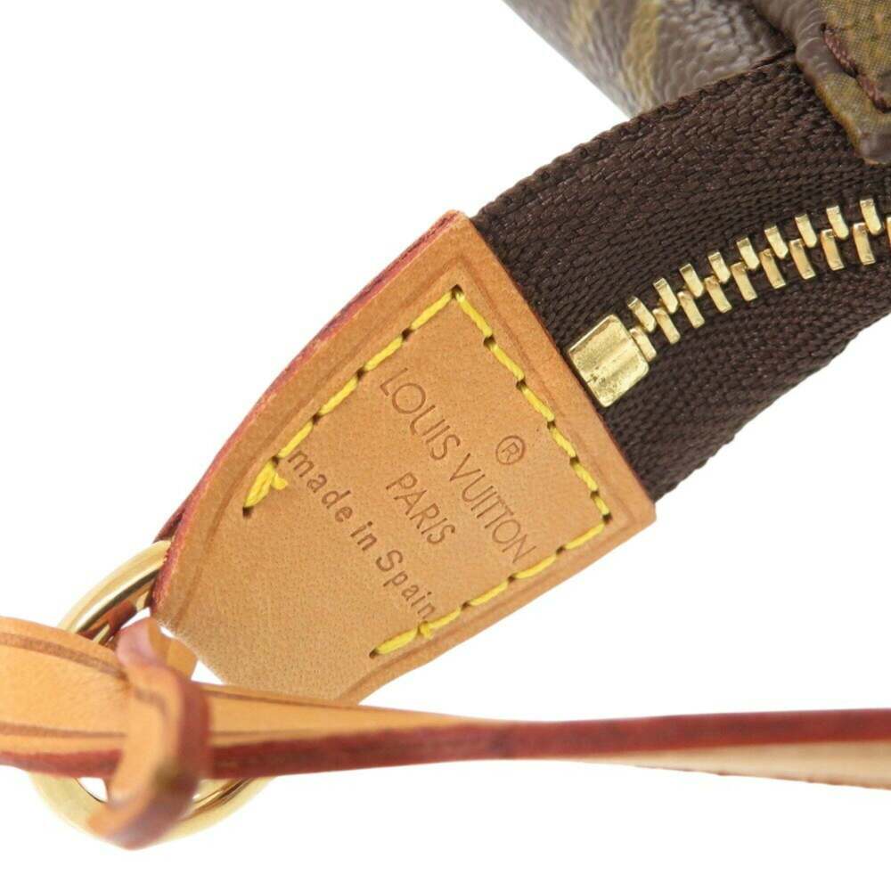 LOUIS VUITTON Authentic Brown Monogram Pochette Pouch - Picture 8 of 11